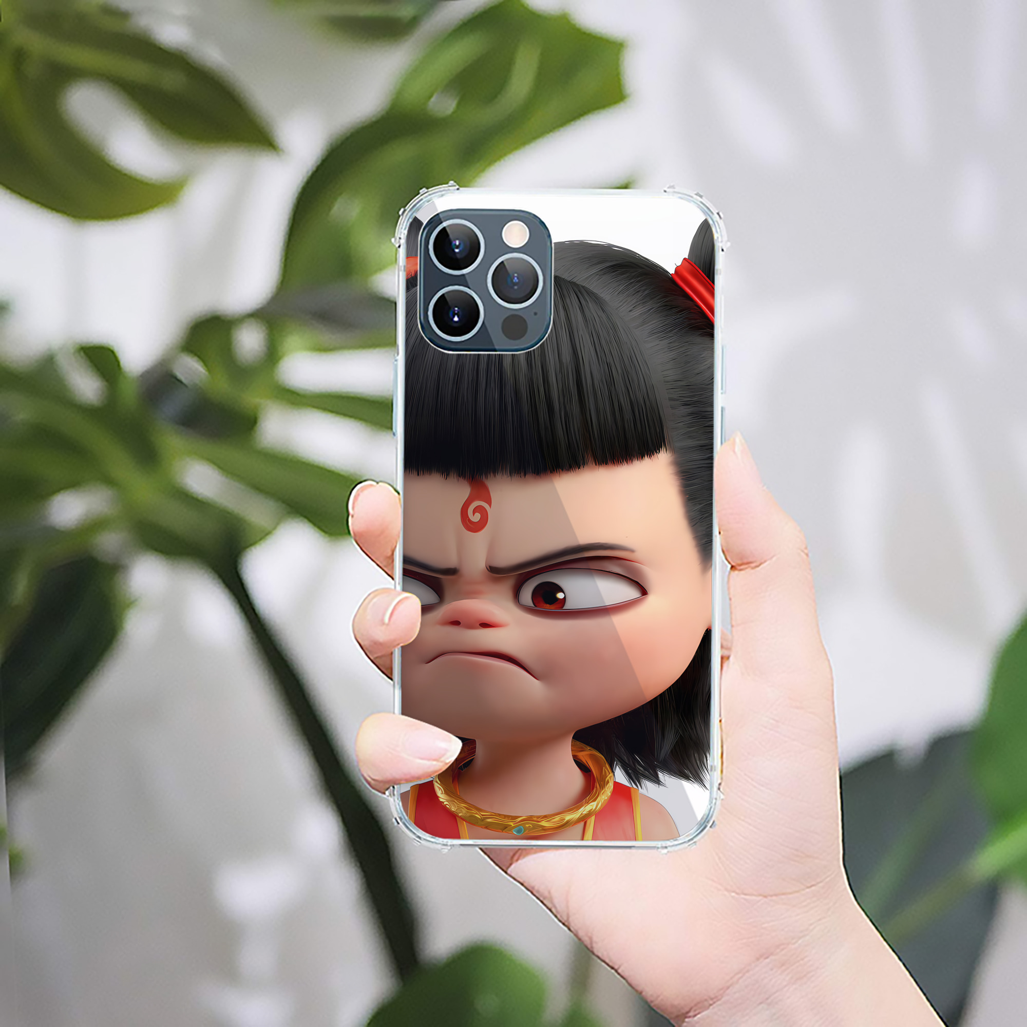 （画像用） Ne Zha 2 ナタ 魔童の大暴れ 【iPhone 12シリーズ対応】透明スマホケース（クリアソフトケース）